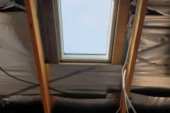 Inside look of a VELUX install